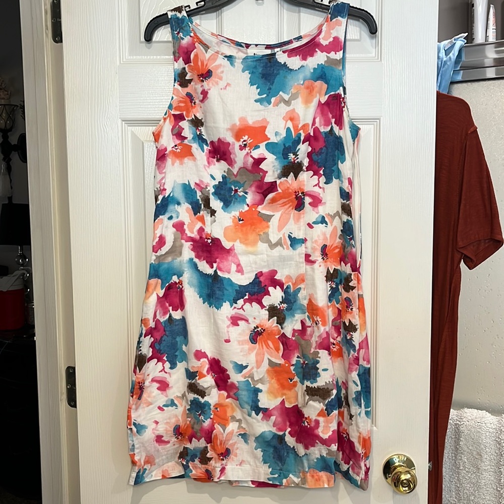 Flower pattern, white size 36